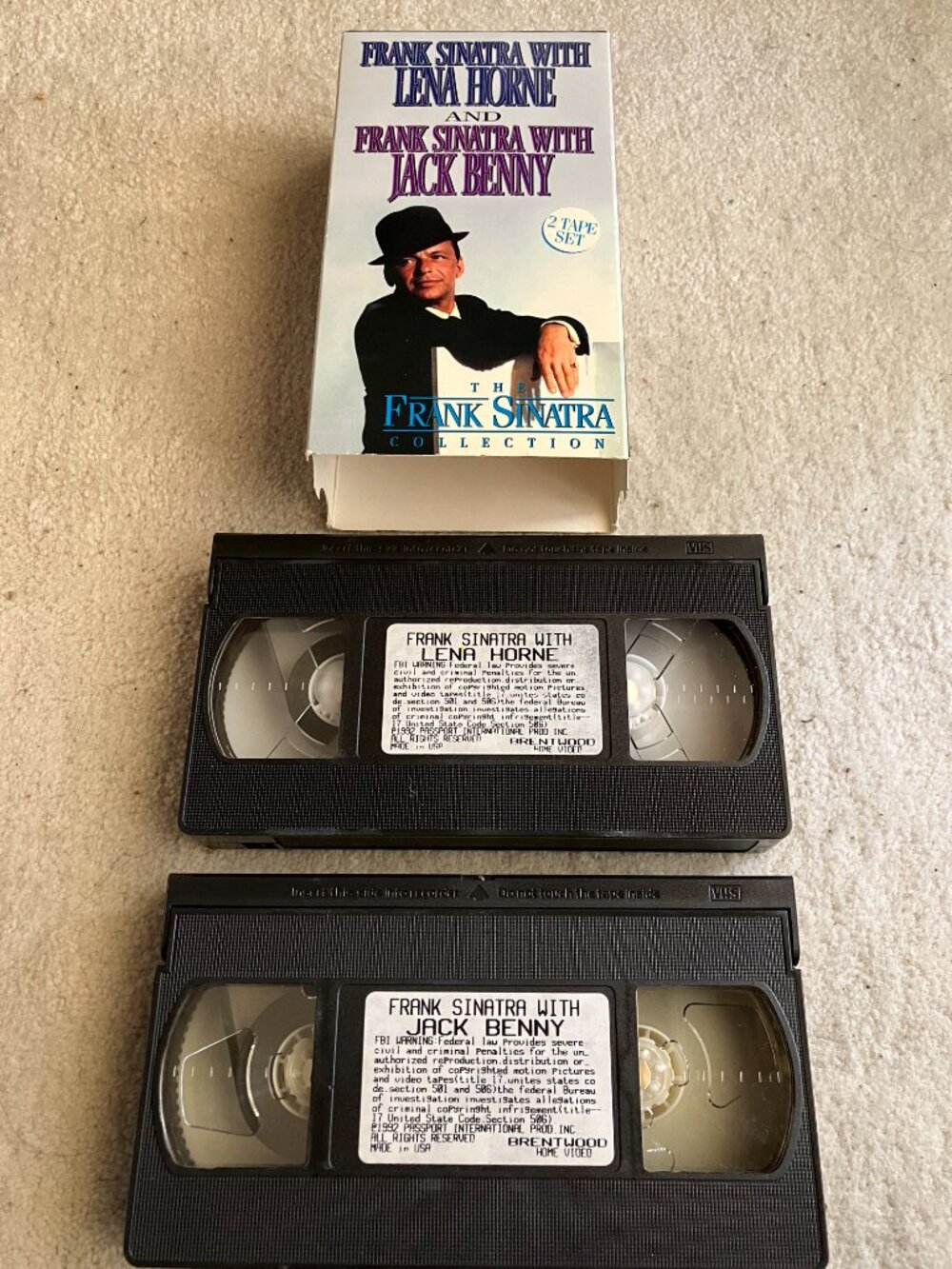10/$20: Frank Sinatra Two-Tape VHS Set: Lena Horne and Jack Benny